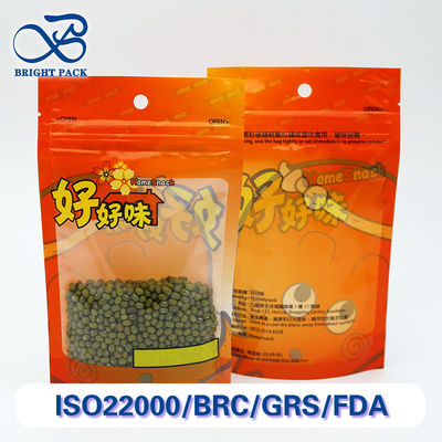 Lightweight And Recyclable Stand Up Bags With Transparent Windows For Food Packaging Featuring Customizable Printing.