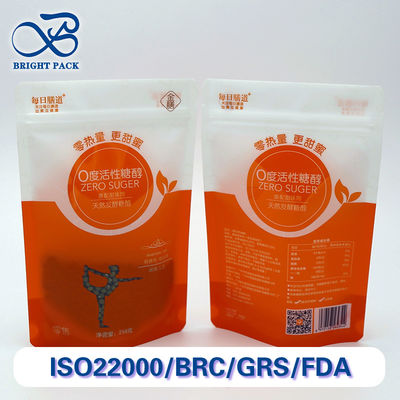 Moisture-Proof Stand Up Pouches For Food Packaging With Custom Unique Windows And Printing Patterns.