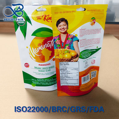 ​Ziplock Resealable Mango Bag 10-Color Gravure Print 500g Thick-Cut Portion