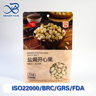 Food-Grade Eight Sided Sealing Bags With Transparent Windows Ideal For Snacks And Nuts Packaging Bulk Orders Discounts.