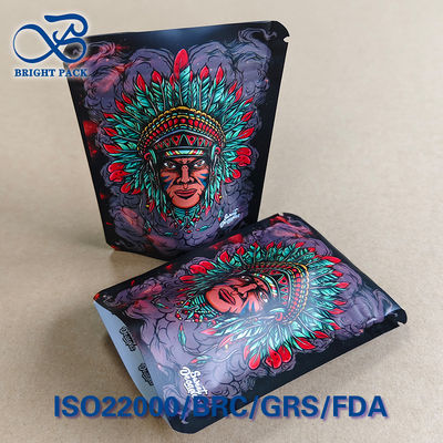 Chief Headdress Gravure Print Child-Proof Bag O₂ Barrier <0.5cc/day 8-Layer Laminate