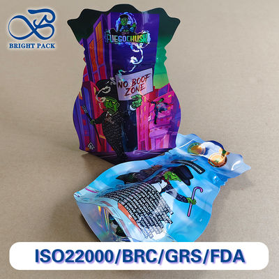 Child Resistant Stand-up Pouches Unique Contour Design Medical-Grade Recyclable Materials.