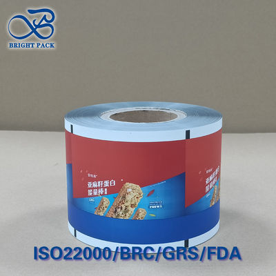 Custom Printed Energy Bar Film Roll 10-Color Gravure  Odor Proof