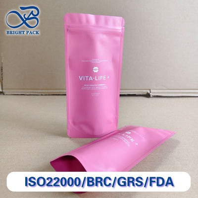Anti-Leakage Zipper Stand Up Bags For Skincare Products Packaging With Customizable Printing Brand And Pattern.