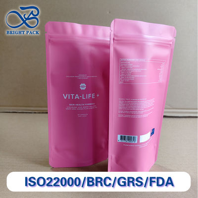 Refillable Stand Up Pouch with 8-color HD Flexogravure Printing and Temperature Resistance (-40°C to 120°C) for Sustainable Cosmetics Packaging