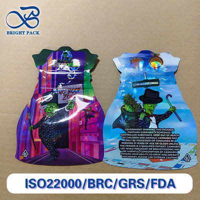 Premium Child Resistant Bag For Medicine Packaging With Customizable Geometric Shapes Vibrant Pantone Colors Printing.