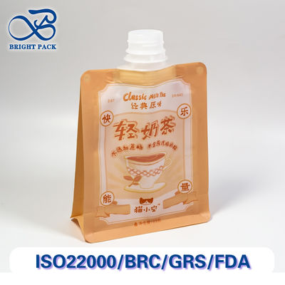 Food Grade Drinks Spout Pouches With Spout Cap For Liquid Packaging Custom Printed Bulk Orders Discounts.