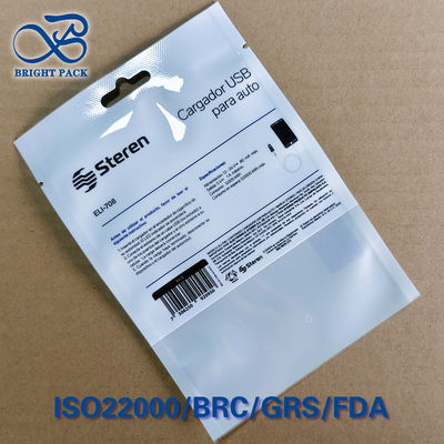 Custom Printed USB Packaging Pouches 1-8 Color Gravure Logo / Branding
