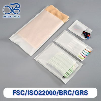 Custom Printed Frosted Glassine Bags For Phone Case Keychain Packaging Bag Earphone Paper Bag Packaging