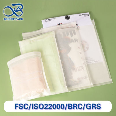 Eco Friendly Custom Semitransparent Glassine Logo Printed Bags For Gift , Clothes And T-Shirts