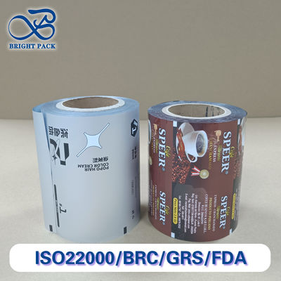 High Barrier 3-Layer Coffee Roll Film Moisture Proof Freshness Lock Packaging for Coffee Beans / Powder Custom Size / Thickness
