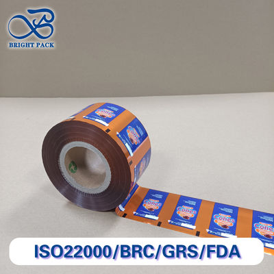 Aluminum Laminated Food Film High Barrier FDA Certified Food Packaging Film for Meat / Snack / Powder Moistureproof & Heat Sealable Custom Sizes / Thickness