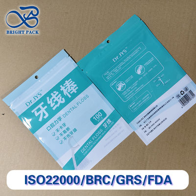 Wholesale Plastic Composite Bags For Floss Picks Stand-up Pouch Flat Pouch
