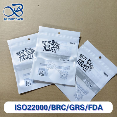 Floss Pick Packaging Bags Customizable Durable Composite Plastic Moisture-Proof Dental Medical Use FDA ISO Certified