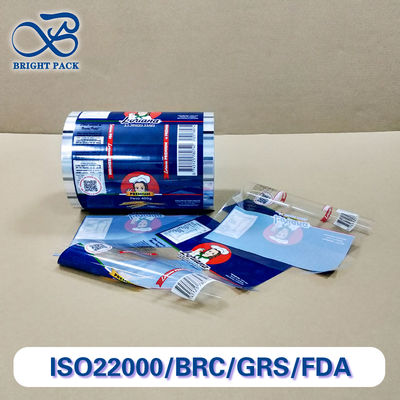 Vivid High-Gloss Finish Color Printing Packaging Roll Film For Food Packaging Customizable Translucent