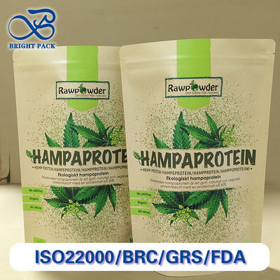 Premium Kraft Paper Stand-Up Pouches With PE Lining Food Grade Custom Printing Eco-Friendly Stackable