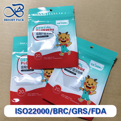 Premium Custom Printed Waterproof Floss Pick Packaging Bags For Dental Use Bulk Supplier