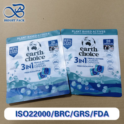 ​​Laundry Detergent Pod Packaging Bags Customizable PE Multi-Layer Design Moisture-Proof & Leak-Resistant SGS Certified For Global Bulk Orders