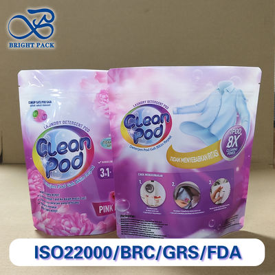 Customizable Laundry Detergent Pod Bags Multi-Layer Waterproof Packaging Child-Resistant, FDA-Certified  | For Commercial/Industrial Use