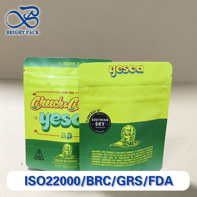 CRC Certified Child Resistant Bag with Custom Logo Printing