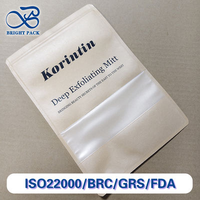 Kraft Paper Window Bag Multi-Layer Composite Packaging Food / Coffee / Nuts FDA/SGS Certified Custom Sizes & Printing Eco-Friendly Durable