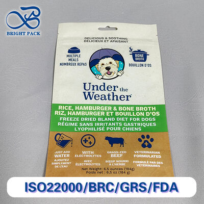 Custom Printed, High-Barrier Stand Up Pouch with View Window - For Premium Pet Food