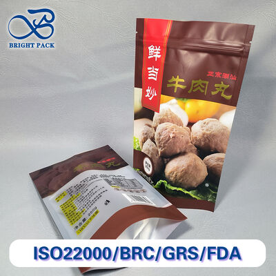 Leak-Proof & Puncture-Resistant Stand Up Bag for Beef Balls