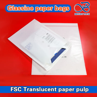 Self Adhesive Stripe Clear Clothing Packaging For Glassine Paper Bag Packaging Sock