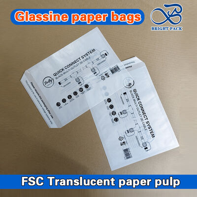 Greaseproof Food Safe Glassine Paper Bags Eco Friendly Transparent Packaging For Bakery Candy Crafts