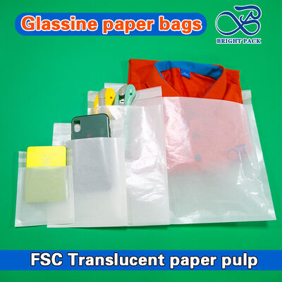 FSC Certificated Biodegradable Glassine Paper Bags with Customizable Printing for Eco-Friendly Packaging