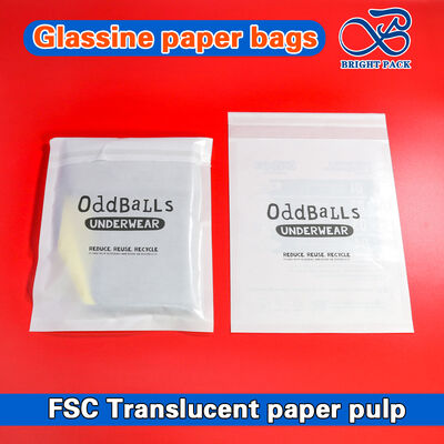 Custom Printed Highly Transparent Self-adhesive Sealing Glassine Paper Bags for Eco-friendly Packaging