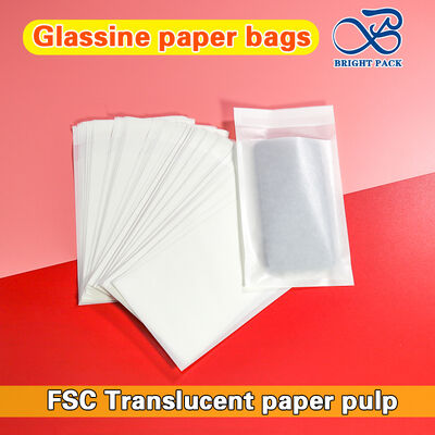 Custom Printed Biodegradable Glassine Paper Bags with Self-Seal Adhesive Strip for Eco-Friendly Packaging