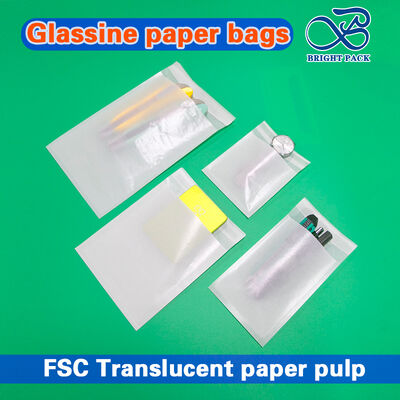 Translucent Biodegradable Glassine Paper Bags with Self-adhesive Seal for Eco-Friendly Clothing Packaging