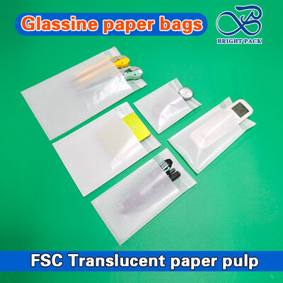 Wholesale Customizable Printing Recyclable Eco-friendly Glassine Paper Bags for Sustainable Packaging