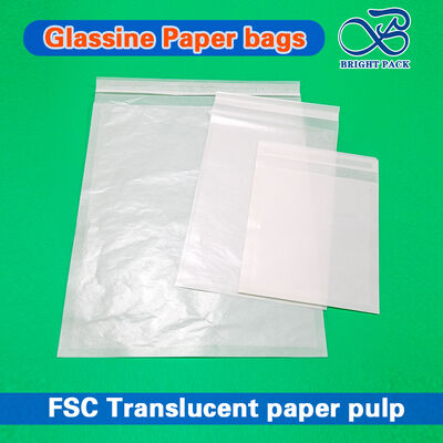 Custom Printed Glassine Wax Paper Bags - Recyclable And 100% Biodegradable Translucent Premium Clothing Inner Bags