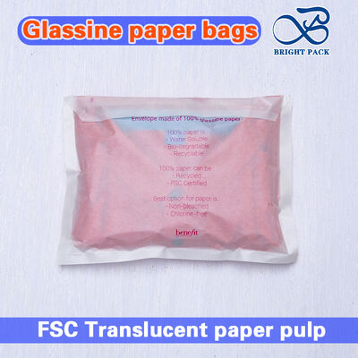 FSC Certified Semi Transparent Glassine Paper Bags with Customizable Thickness for Socks and Swimsuits