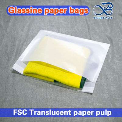 Eco-Friendly Recyclable Glassine Paper Bags with Custom Logo Print and Greaseproof Protection for Bakery and Gift Packaging