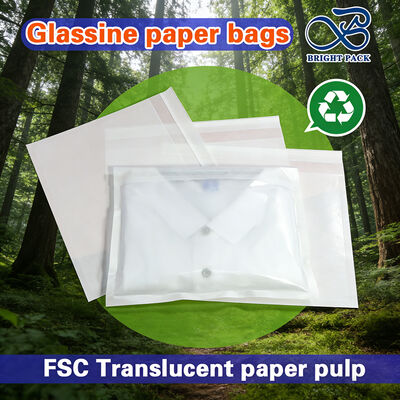 FSC Certified Glassine Paper Bags - Leak-Proof Food Grade Packaging with Customizable Printing