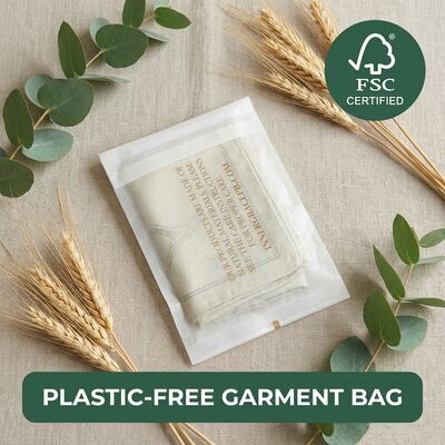 Decomposable Biodegradable Glassine Bag Apparel Packaging Compostable Eco Clothing Pouch Garment for Certified Recyclable Luxury