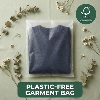 Bulk Luxury Glassine Bags for Garment for Certified Eco Apparel Packaging Biodegradable Recyclable EU Custom