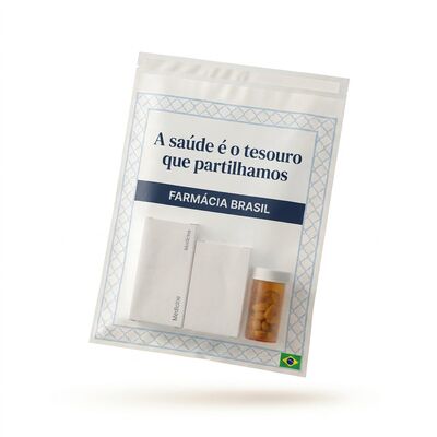 Translucent Luxury Pharma Packaging Barrier Paper Glassine Medical Pouch Recyclable Pharmaceutical Packaging OEM for Certified