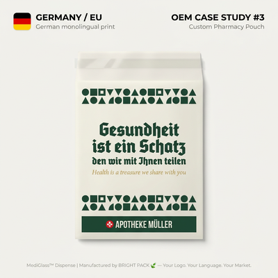 Plastic-Free Medical Packaging Glassine Bag Sterile Paper Pouch Recyclable Healthcare Packaging EU Private Label Manufacturer