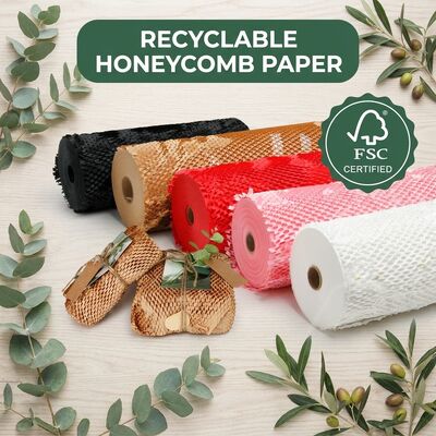 Eco-Friendly Recyclable Honeycomb Kraft Paper for Gift Packaging & Delivery Cushioning