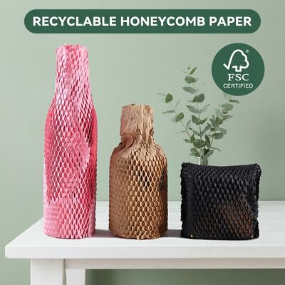Sustainable Biodegradable Honeycomb Wrap Roll Recyclable for Certified Cushioning Paper Eco Friendly Void Fill