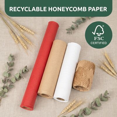 Biodegradable Honeycomb Paper for Ceramics Artwork Shipping Fragile Items-Eco-Friendly Cushioning & Protective Packaging